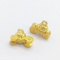 Tibetan Style Pendants, Pumpkin Car, gold color plated, nickel, lead & cadmium free, 13x11x5mm, Hole:Approx 2mm, 100PCs/Bag, Sold By Bag