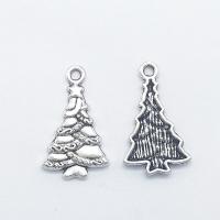 Tibetan Style Pendants, Tree, antique silver color plated, nickel, lead & cadmium free, 24x15x2mm, Hole:Approx 1mm, 100PCs/Bag, Sold By Bag