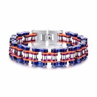 Stainless Steel Jewelry Bracelet plated fashion jewelry & for man 16mm Sold Per Approx 8.4 Inch Strand