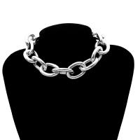 Aluminium Armbånd og halskæde, med 5cm extender kæde, forgyldt, oval kæde & forskellige stilarter for valg & for kvinde, flere farver til valg, nikkel, bly & cadmium fri, Solgt Per Ca. 13.8 inch, Ca. 7 inch Strand