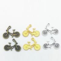 Vehicle Shaped Tibetan Style Pendants, Bike, plated, more colors for choice, nickel, lead & cadmium free, 26x19x2.50mm, 100PCs/Bag, Sold By Bag