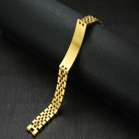 Edelstahl Schmuck Armband, plattiert, Modeschmuck & für den Menschen, keine, 53x15mm, verkauft per ca. 8.4 ZollInch Strang