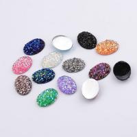 Resin Rhinestone Sticker, fashion jewelry & DIY, more colors for choice, 13x18mm, 20PCs/Bag, Sold By Bag