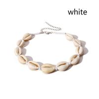 Trumpet Shell Choker Necklace with Nylon Cord fashion jewelry & for woman Length Approx 12.2 Inch Sold By PC