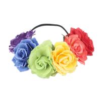 Headband, Cloth, Flower, fashion jewelry & for woman, more colors for choice, 100mm, Sold By PC