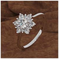 Ring Finger mosiądz, Powlekane, biżuteria moda & różnej wielkości do wyboru & dla kobiety & z kamieniem, dostępnych więcej kolorów, bez zawartości niklu, ołowiu i kadmu, rozmiar:6-10, sprzedane przez PC