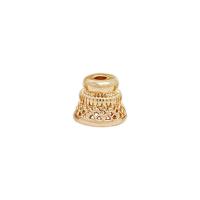 Zinc Alloy Bead Cap gold color plated DIY nickel lead & cadmium free 8*7mm Approx 1.5mm Sold By Lot