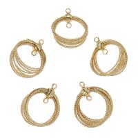 Brass Jewelry Pendants gold color plated nickel lead & cadmium free Approx 1mm Approx Sold By Bag