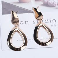 Zinc Alloy Drop Earrings plated fashion jewelry & for woman golden nickel lead & cadmium free Sold By Pair