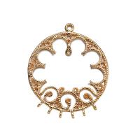 Brass Pendant, real gold plated, for woman & hollow, nickel, lead & cadmium free, 24*28mm, Hole:Approx 1mm, 10PCs/Lot, Sold By Lot