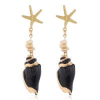 Shell Earrings Zinc Alloy with Trumpet Shell fashion jewelry & for woman nickel lead & cadmium free Sold By Pair
