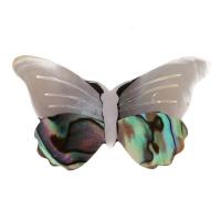 Abalone Shell Brooch, Butterfly, plated, fashion jewelry & Unisex, 50*30mm, Sold By PC