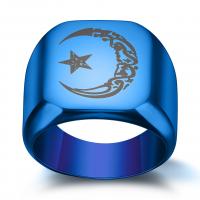 Titantium Steel δάχτυλο του δακτυλίου, Titanium Steel, επιχρυσωμένο, για άνδρες και γυναίκες & διαφορετικό μέγεθος για την επιλογή, περισσότερα χρώματα για την επιλογή, 18mm, Sold Με PC