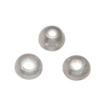 Cultured Round Freshwater Pearl Beads, Potato, half-drilled, grey, 14-16mm, Hole:Approx 0.8mm, Approx 20PCs/Bag, Sold By Bag
