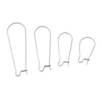 Stainless Steel Hook Earwire, plated, different size for choice, silver color, 100PCs/Bag, Sold By Bag
