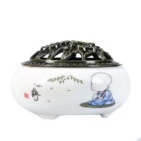 porcelana Queimador de incenso, feito à mão, para casa e escritório & Sustentável & Vario tipos a sua escolha, 95x62mm, vendido por PC