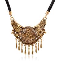 Tibetan Style Jewelry Necklace, with Acrylic, plated, for woman, more colors for choice, nickel, lead & cadmium free, Sold Per 17.7 Inch Strand