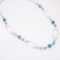 Tibetan Style Jewelry Necklace, for woman, platinum color, nickel, lead & cadmium free, Length:Approx 35.5 Inch, Sold By PC