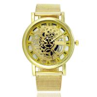 Women Wrist Watch Zinc Alloy zinc alloy pin buckle Round plated for woman & for man Length 9.4 Inch Sold By PC