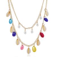 Shell Necklaces Zinc Alloy with Trumpet Shell fashion jewelry & for woman 17cm Sold Per Approx 20.4 Inch Strand