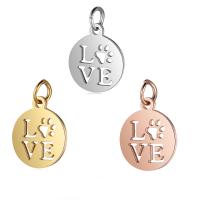 Stainless Steel Pendants, fashion jewelry, more colors for choice, 12x17mm, 10PCs/Bag, Sold By Bag