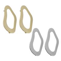 Brass Earring Post, cobre, banhado, com loop, Mais cores pare escolha, níquel, chumbo e cádmio livre, 16x31x12mm,0.85mm, Buraco:Aprox 3mm, 30Pairs/par, vendido por par