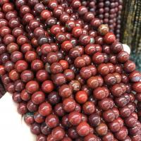 Regenbogen Jaspis Perle, rund, poliert, DIY & verschiedene Größen vorhanden, rot, Länge ca. 14 ZollInch, 10SträngeStrang/Menge, verkauft von Menge