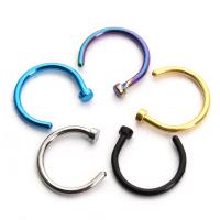 Stainless Steel Nose Piercing Jewelry, hypo allergic & Unisex, more colors for choice, 10PC/Bag, Sold By Bag