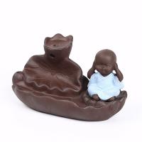 Backflow Incense Burner, Porcelain, half handmade, for home and office & durable & different styles for choice, Sold By PC
