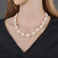 Shell Necklaces with Leather fashion jewelry & for woman 16mm Sold Per Approx 35 Strand