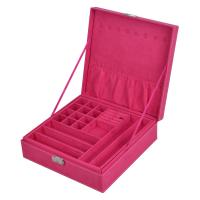 Velvet box Jewelry Display Box, Square, fashion jewelry, more colors for choice, 260x260x80mm, Sold By PC