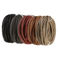 Leather Bracelet Cord, DIY, more colors for choice, 6mm, Sold By m