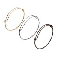 Stainless Steel Bangle, 304 Stainless Steel, plated, fashion jewelry & for woman, more colors for choice, 2.60mm, Inner Diameter:Approx 60mm, 10PCs/Bag, Sold By Bag