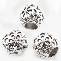 Tibetan Style Jewelry Beads, antique silver color plated, nickel, lead & cadmium free, 9*8mm, Hole:Approx 5mm, 2Bags/Lot, Approx 250PCs/Bag, Sold By Lot