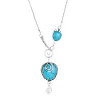 Zinc Alloy Jewelry Necklace with Resin fashion jewelry & for woman nickel lead & cadmium free Sold Per Approx 17.3 Inch Strand
