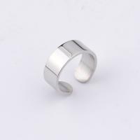 304 Stainless Steel Cuff Finger Ring plated fashion jewelry & Unisex original color 8mm Inner Approx 18mm Sold By PC