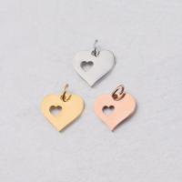 Stainless Steel Heart Pendants, 304 Stainless Steel, plated, fashion jewelry, more colors for choice, 13x16mm, 10PCs/Bag, Sold By Bag