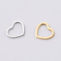 Stainless Steel Heart Pendants, plated, fashion jewelry, more colors for choice, 15x13mm, 10PCs/Bag, Sold By Bag