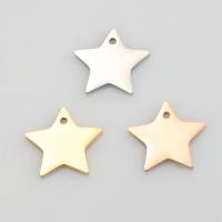 Stainless Steel Pendants, 304 Stainless Steel, Star, plated, fashion jewelry, more colors for choice, 15.60x16mm, Hole:Approx 1.4mm, 10PCs/Bag, Sold By Bag