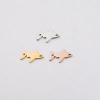 Stainless Steel Connector, 304 Stainless Steel, Shark, plated, fashion jewelry & 1/1 loop, more colors for choice, 9.50x15mm, Hole:Approx 1mm, 10PCs/Bag, Sold By Bag