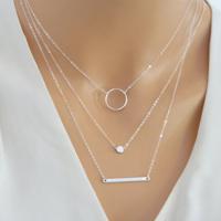 Zinc Alloy smykker halskæde, forgyldt, mode smykker & for kvinde, flere farver til valg, nikkel, bly & cadmium fri, 50cm+5cm, Solgt Per Ca. 19.6 inch Strand
