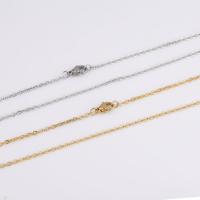 Stainless Steel Chain Necklace, 304 Stainless Steel, plated, fashion jewelry & Unisex, more colors for choice, 2mm, Length:Approx 22 Inch, 10Strands/Lot, Sold By Lot