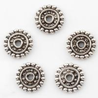 Tibetan Style Spacer Beads, antique silver color plated, 13x13x2mm, Hole:Approx 3mm, 2Bags/Lot, Approx 250PCs/Bag, Sold By Lot