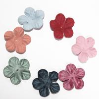 Cloth Hair Accessories DIY Findings, Flower, more colors for choice, 100PCs/Bag, Sold By Bag