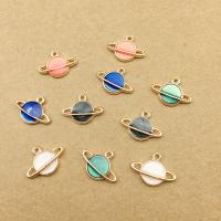 Zinc Alloy Enamel Pendants Globe gold color plated nickel lead & cadmium free Approx 1mm Sold By Bag