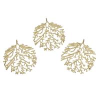 Bijoux pendentifs en laiton, arbre, Placage de couleur d'or, protéger l'environnement, sans nickel, plomb et cadmium, 32x36mm, Trou:Environ 1mm, 20PC/sac, Vendu par sac