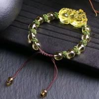 perles de citrine bracelet, bête sauvage Fabuleuse, poli, normes différentes pour le choix & pour femme, Jaune, 28x18mm, Vendu par brin