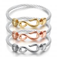Stainless Steel Bangle plated fashion jewelry & for woman 60mm Inner Approx 60mm Sold By Strand