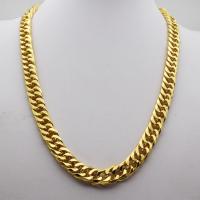 Zinklegierung Halskette, goldfarben plattiert, Modeschmuck & für den Menschen, frei von Nickel, Blei & Kadmium, 60cm, verkauft von Strang