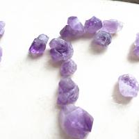 Natural Amethyst Beads fashion jewelry & DIY purple 15-25mm Sold By Bag